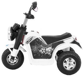 RAMIZ ELEKTRICKÁ MOTORKA  MINIBIKE - BIELA - 1x 6V - 6V/4,5Ah - 2022