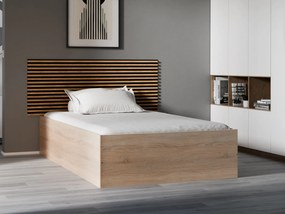 Posteľ BELLA 120x200 cm, dub sonoma Rošt: S lamelovým roštom, Matrac: Matrace Coco Maxi 19 cm