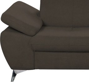 Dvojsedák Gisele, tmavo hnedá espresso látka