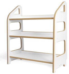 Detský Montessori regál, biely - 72 x 78 cm