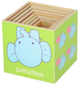Vzdelávacia drevená veža triedička tvarov, ktorá sa učí počítať 71cm XXL