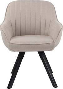 Jedálenská stolička Chrissy, béžová tkanina