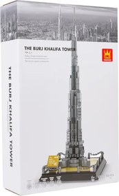 Stavebnica WANGE Burj Khalifa Dubaj - 555 dielikov