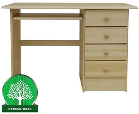 Písací stôl B-115 4S borovica