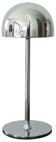 LED stolová lampa na diaľkové ovládanie v striebornej farbe s kovovým tienidlom (výška 30 cm) Tim – Sirius