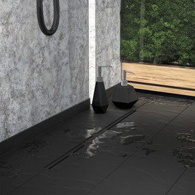 Laveo Sprchový odtokový žľab Slim 90 cm - COS_790D, čierna kartáčovaná