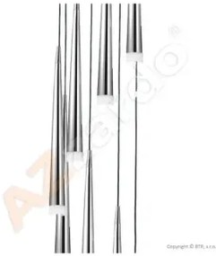 Minimalistické svietidlo Stylo 8 chróm