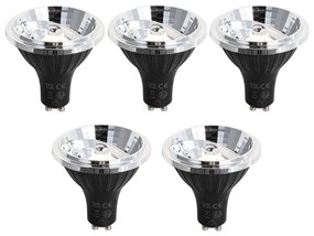 Sada 5 GU10 3-krokových stmievateľných LED žiaroviek 70 mm 6,5 W 600 lm 2700 K