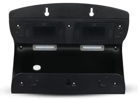 LED Solárne nástenné svietidlo so senzorom LED/7W/3,7V 4000K IP65 4000 mAh čierna