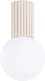 Krémové stropné svietidlo so skleneným tienidlom ø 12 cm Orbital – Sollux