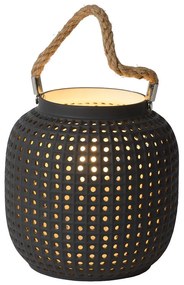 Lucide 13525/01/36 - Stolná lampa SAFIYA 1xE14/25W/230V antracit