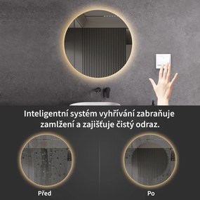 Cerano Nome, LED kúpeľňové zrkadlo Ø 60 cm, CER-CER-476729