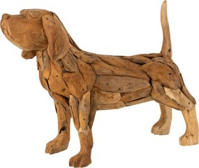 Drevená dekorácia pes Dog teak - 69*19*51cm