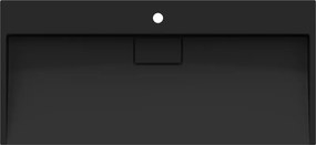 Mexen Ava, umývadlo na dosku z konglomerátu 1/O 100 x 46 cm, čierna matná, 23011071