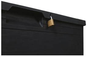 Antracitový záhradný úložný box Woodys – Toomax