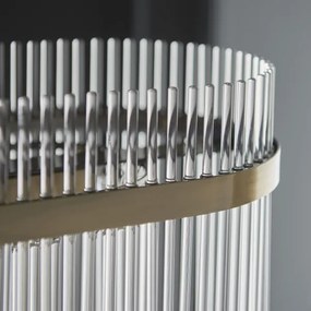 Endon 112573 - Luster na reťazi MARIETTA 4xE14/6W/230V mosadz/číra