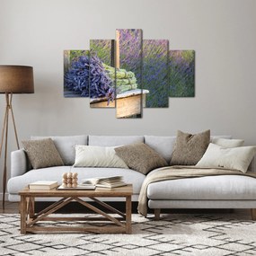Obraz - Levanduľové zväzky (150x105 cm)