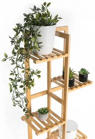 Stojan na rastliny G21 6 úrovní, bambusový