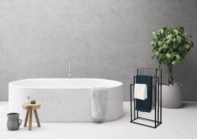 Dekorstudio Vešiak na uteráky 3-ramenný - čierny