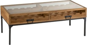 Konferenčný drevený stôl na fľaše vína Vine - 120 * 60 * 45 cm