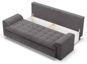 Trojmiestna rozkladacia sedačka FORESTA tmavosivá