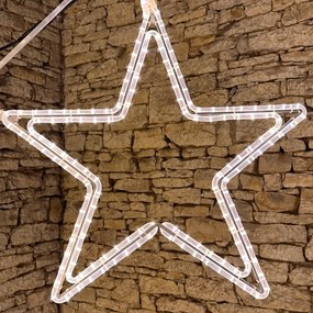DECOLED LED svetlo s hviezdami, sada pre VO, 74 cm, teplá biela
