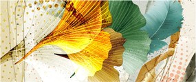 Obraz - Listy (120x50 cm)