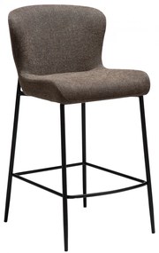 GLAM ČALÚNENÁ BAROVÁ STOLIČKA brown/black