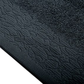 Ručník FLOSS klasický styl 30x50 cm černý