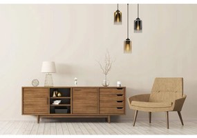 Závesné svietidlo Hella1, 3x sklenené tienidlo (mix 3 farieb), o