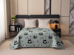 Prehoz na posteľ PANDA RELAX zelený Rozmer: 170 x 210 cm