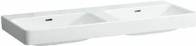 Dvojumývadlo Laufen Pre S 130x46 cm bez otvoru pre batériu H8149680001091