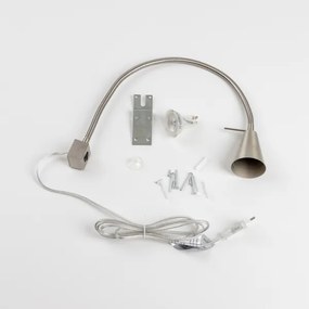 LED lampa s klipom 1xGU10/4,7W/230V matný chróm