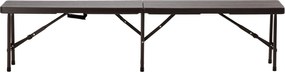 Garden Line SKLADACIA TURISTICKÁ LAVICA 180 x 25 x 43 CM HNEDÁ *0995