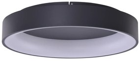 Moderné LED stropné svietidlo Solvent R 80 sivé s diaľkovým ovládačom