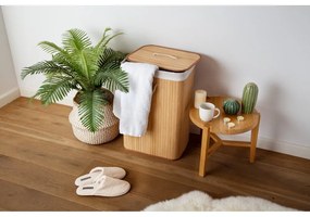 Bambusový kôš na bielizeň v prírodnej farbe 78 l Bamboo – Compactor