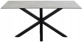 Jedálenský stôl Heaven 160 cm sivý/čierny