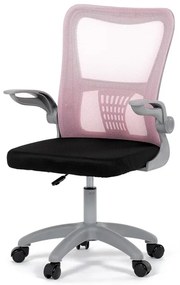 Autronic BONTEC Detská stolička, výškovo nastaviteľná, šedá sieťovina, KA-K2008 GREY Farba: Ružová