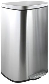 Spirella pedálový odpadkový kôš AKIRA kartáčovaná nerez oceľ soft-close 50 L 10.21574