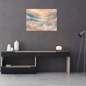 Sklenený obraz - Oblaky (70x50 cm)