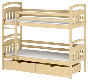 Detská posteľ 80 x 180 cm Galvin (s roštom a úl. priestorom) (borovica). Vlastná spoľahlivá doprava až k Vám domov. 1013340
