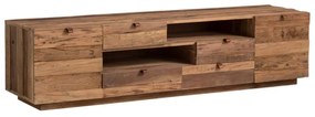 furniture-nabytek.cz - Masívny TV stolík z recyklovaného starého dreva, hnedý – 180×45×45 cm
