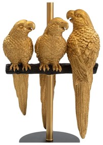 Čierna stolová lampa Mauro Ferretti Parrots