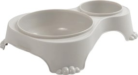 Rotho Miska na krmivo a vodu pre psov a mačky, dvojitá s vekom, SALLY - krémová
