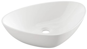 Invena Trigono, asymetrické umývadlo na dosku 500x405, INV-CE-58-001-W