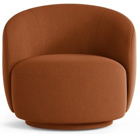 Otočné kreslo v tehlovej farbe Letizia – Micadoni