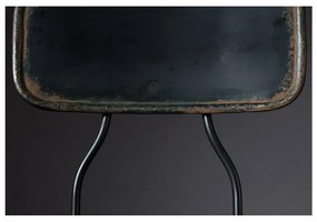 Čierna kovová vysoká stolička Dutchbone Ovid, výška 88 cm