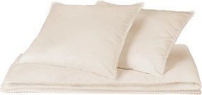 Obliečky pre dospelých s čipkou vanilka 140x200cm