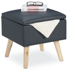 Taburetka s úložným priestorom RD29604, antracitová