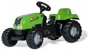 Šlapací traktor s vlečkou Rolly Toys 012169 zelený